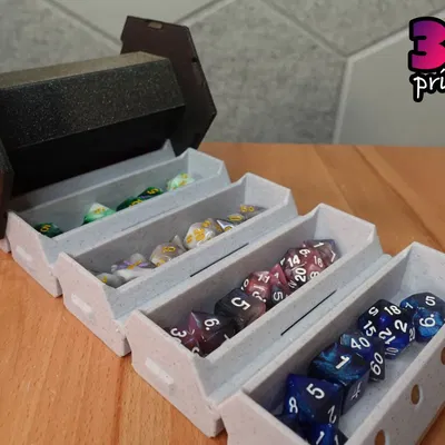 Hộp xúc xắc cuộn tùy chỉnh với sáu khay linh hoạt