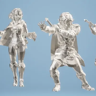 Nhân vật Link và hai phiên bản Zelda trong Tears of the Kingdom