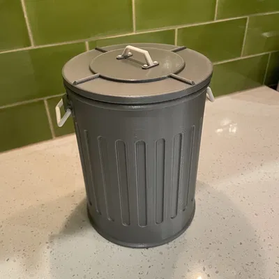 Nắp thùng rác - Mô hình đơn giản đã chỉnh sửa