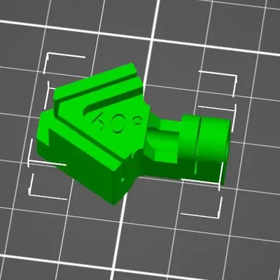 Jig cắt PTFE 60° - MK3S+ cho máy in 3D Triangle Labs Dragon