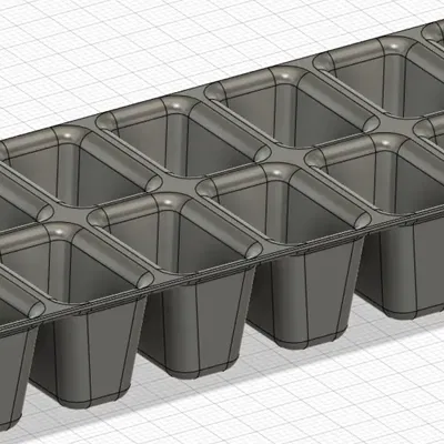 Khay đá hình khối đơn giản không cần hỗ trợ