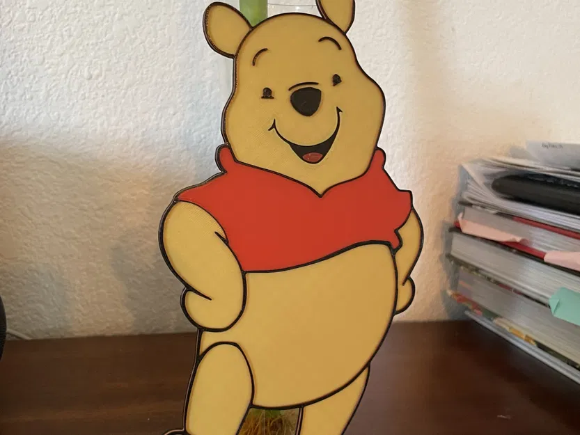 Winnie The Pooh 2D nhiều màu sắc với độ cao lớp khác nhau - Image 2