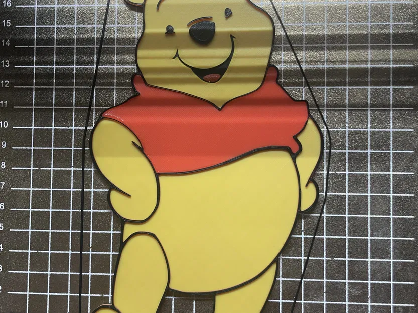 Winnie The Pooh 2D nhiều màu sắc với độ cao lớp khác nhau - Image 4