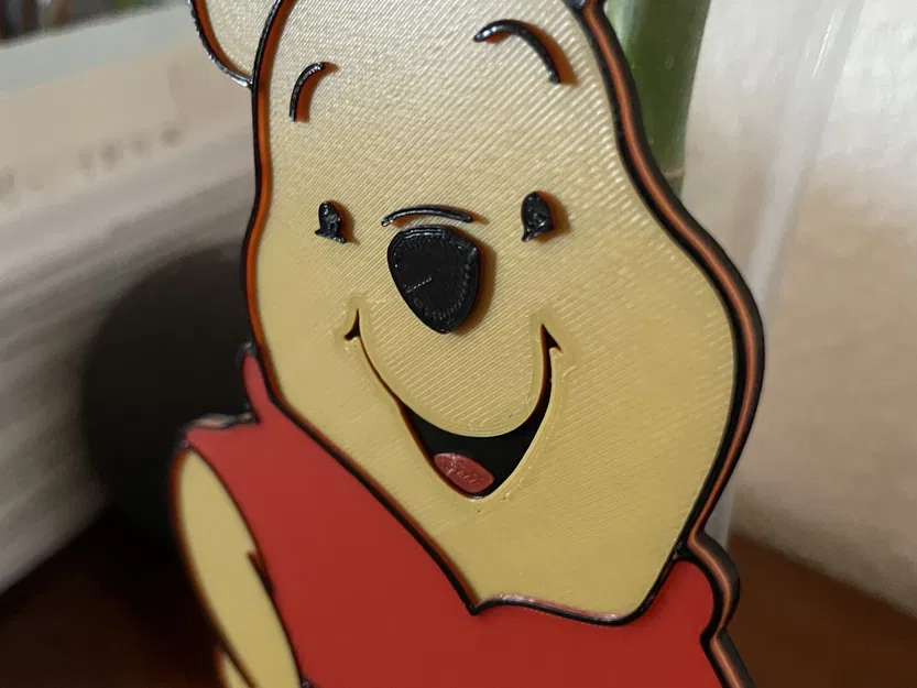 Winnie The Pooh 2D nhiều màu sắc với độ cao lớp khác nhau - Image 5