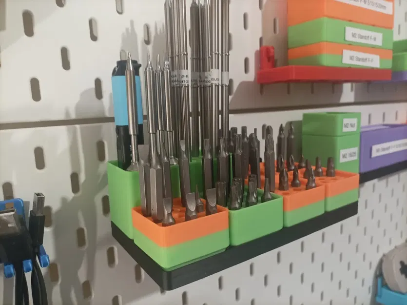 Giá đỡ đa năng Gridfinity cho bảng treo Skadis - Image 2