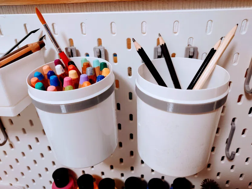 Giá đỡ bình chứa kem Aqueous trên bảng ghim Ikea Skadis - Image 2