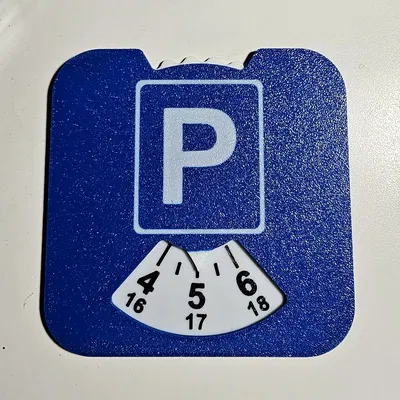 Đĩa đỗ xe/đồng hồ in ngược mặt trước