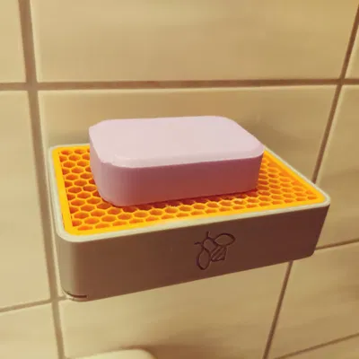 Đĩa xà phòng treo tường với lỗ thoát nước