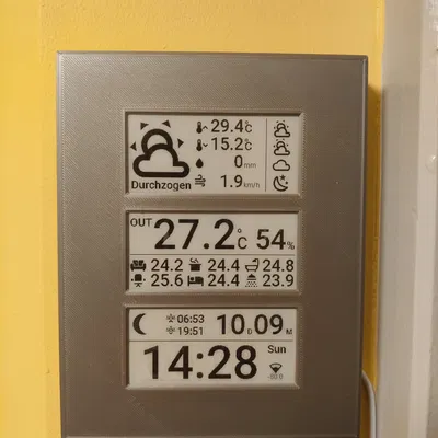 Trạm thời tiết WeAct với màn hình E-Paper 2.9" và ESP32