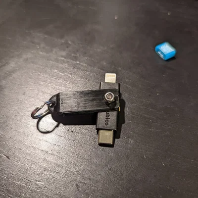 Giá đỡ yubikey 5ci sử dụng đinh vít và đai ốc M3x12