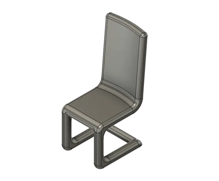 Ghế hiện đại với chân cong - Image 1