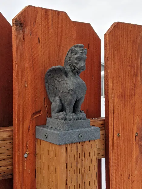 Các đầu cột hàng rào hình quái vật gargoyle - Image 13