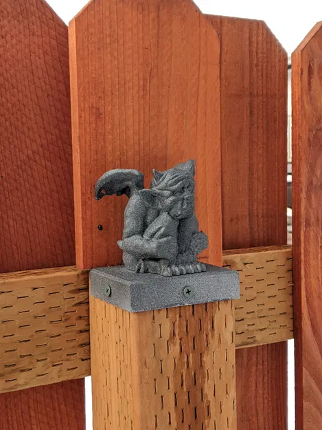 Các đầu cột hàng rào hình quái vật gargoyle - Image 16