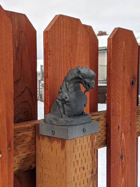 Các đầu cột hàng rào hình quái vật gargoyle - Image 18