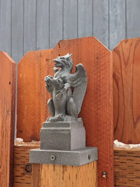 Các đầu cột hàng rào hình quái vật gargoyle - Image 22