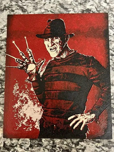 Nhân vật Freddy Krueger in 3D từ HueForge - Image 1