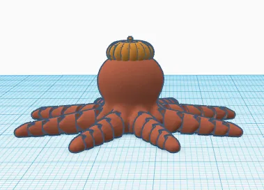 Bạch tuộc đội mũ bí ngô độc đáo - Image 2