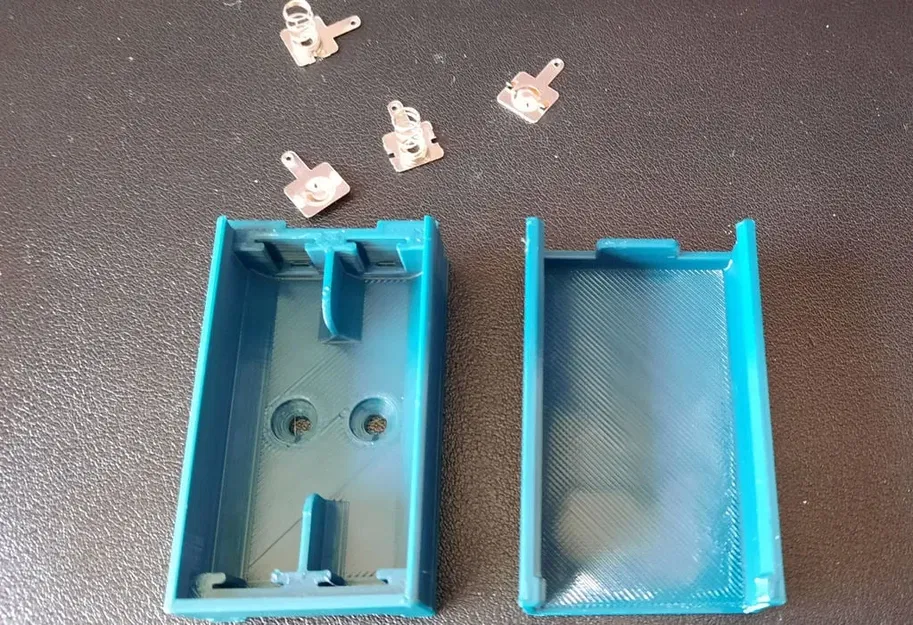 Bộ pin AA hai viên với nắp trượt một chiều - Image 8