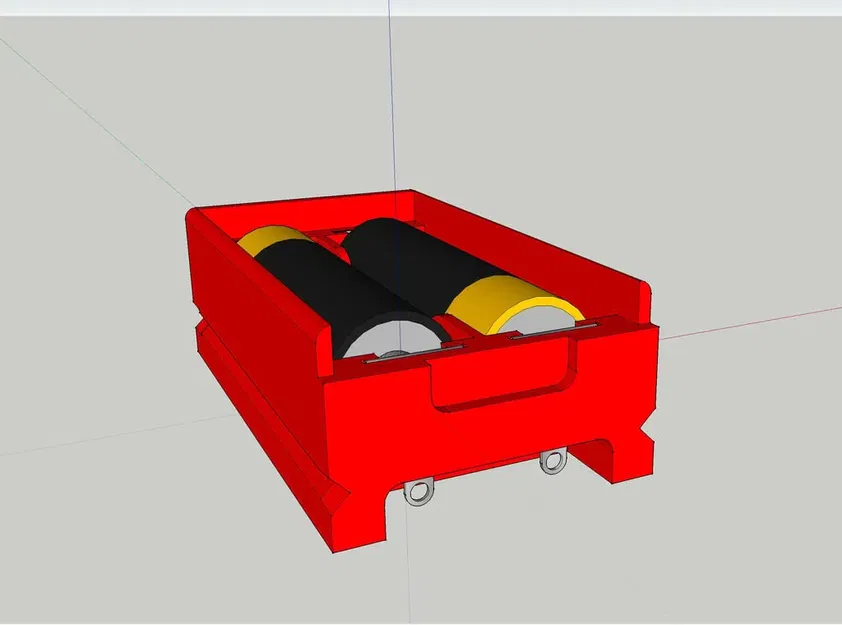 Bộ pin AA hai viên với nắp trượt một chiều - Image 10