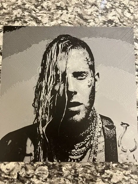 Mô hình Tom Macdonald in 3D từ HueForge - Image 1