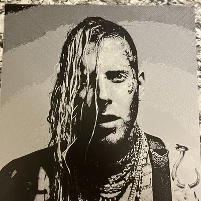 Mô hình Tom Macdonald in 3D từ HueForge