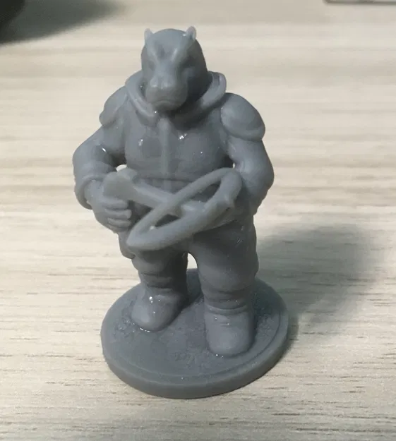 Mô hình nhân vật Hippo-folk DnD với nỏ - Image 2