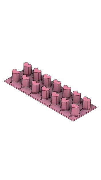 Khuôn đá viên hình trái tim cho nhà bếp - Image 1