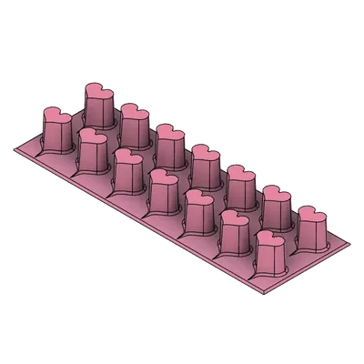 Khuôn đá viên hình trái tim cho nhà bếp