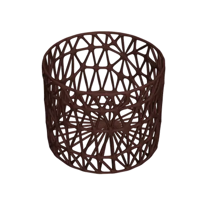 Bình hoa dạng giỏ được tạo ra từ công cụ tessellate