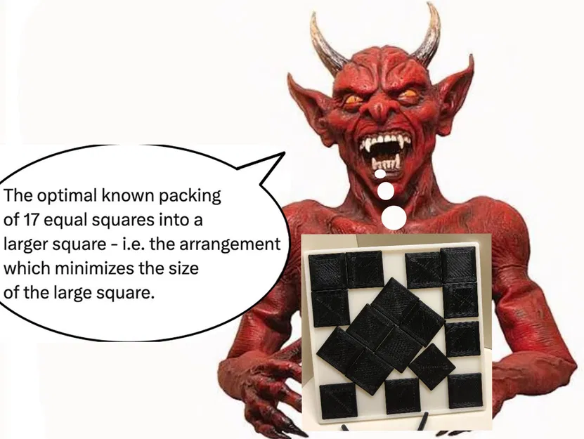 Câu đố hình vuông 17 khối - Giải pháp hình học độc đáo - Image 1