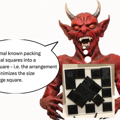 Câu đố hình vuông 17 khối - Giải pháp hình học độc đáo