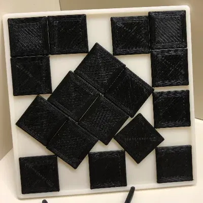 Câu đố hình vuông 17 khối - Giải pháp hình học độc đáo