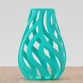Bình hoa lưới với họa tiết sóng - Thumbnail 2