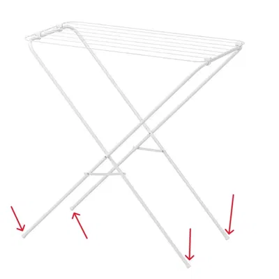 Thay thế chân giá phơi đồ ikea jall