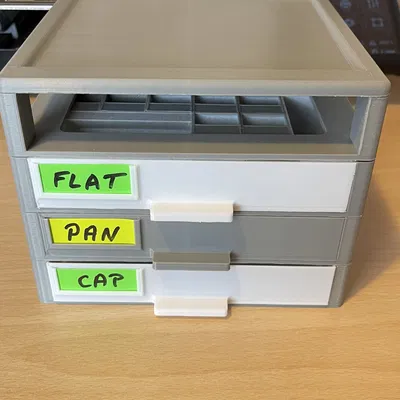 Hộp tổ chức vít, đai ốc mô-đun có thể xếp chồng