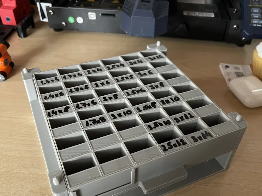 Hộp tổ chức vít, đai ốc mô-đun có thể xếp chồng - Image 4