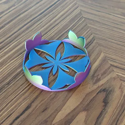 Bình đựng lót ly hình hoa 96mm