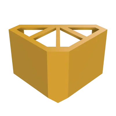 Công cụ vuông 3D hỗ trợ dán góc 90° cho mô hình