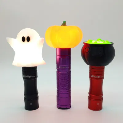 **Bộ khuếch tán đèn pin Halloween hình bí ngô, ma và nồi phép**