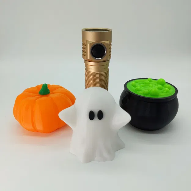 **Bộ khuếch tán đèn pin Halloween hình bí ngô, ma và nồi phép** - Image 5
