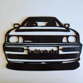 Silhouette ô tô Audi 2D nghệ thuật tường - Thumbnail 2