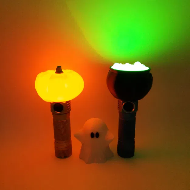 **Bộ khuếch tán đèn pin Halloween hình bí ngô, ma và nồi phép** - Image 12