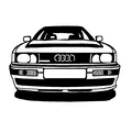 Silhouette ô tô Audi 2D nghệ thuật tường - Thumbnail 3