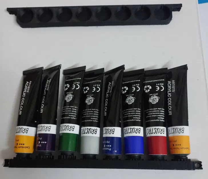 Giá đỡ ống màu acrylic treo tường Bustro - Image 1