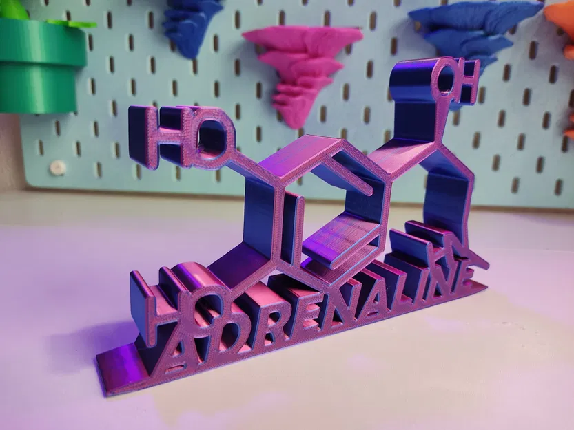 Phân tử adrenaline với cấu trúc hóa học chi tiết - Image 1