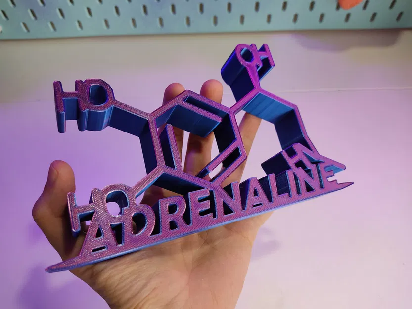 Phân tử adrenaline với cấu trúc hóa học chi tiết - Image 4