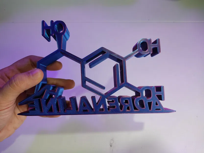 Phân tử adrenaline với cấu trúc hóa học chi tiết - Image 5