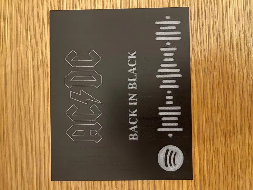 Bìa album ACDC Back In Black với mã Spotify - Image 1