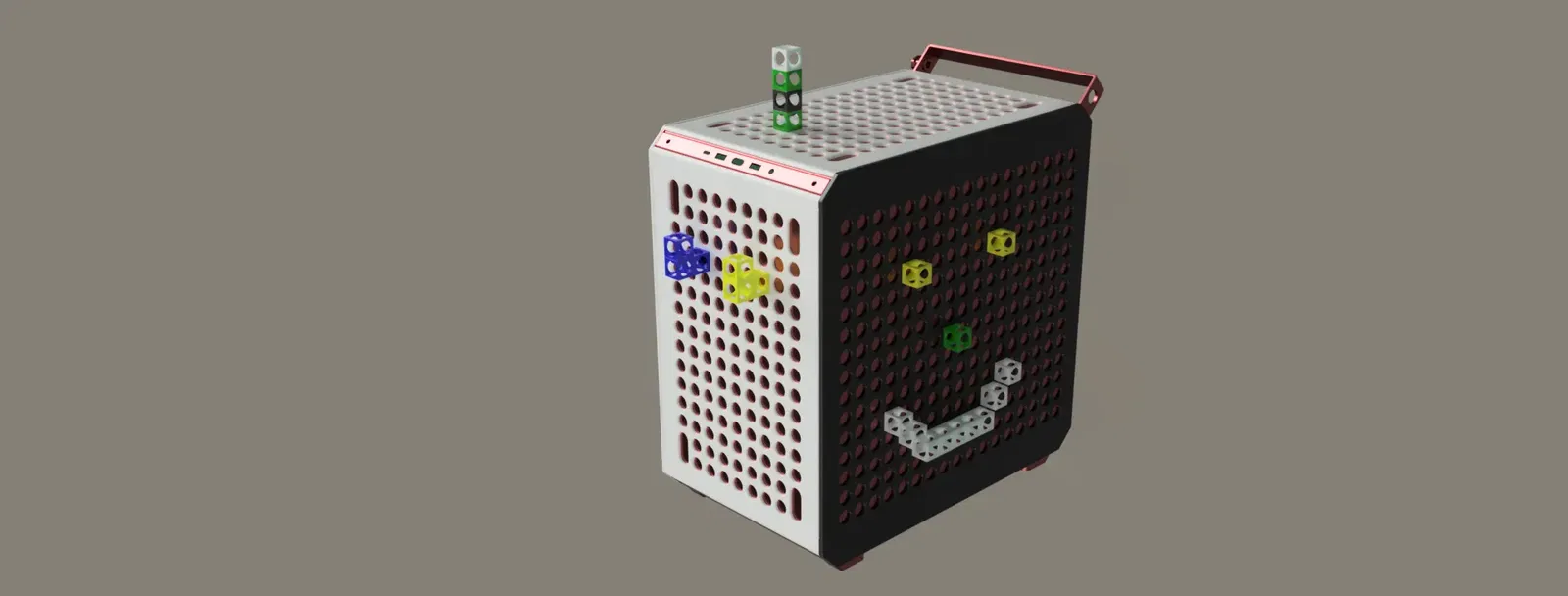 Khối xây dựng nghệ thuật 1x1 cho thùng máy Qube 500 - Image 2