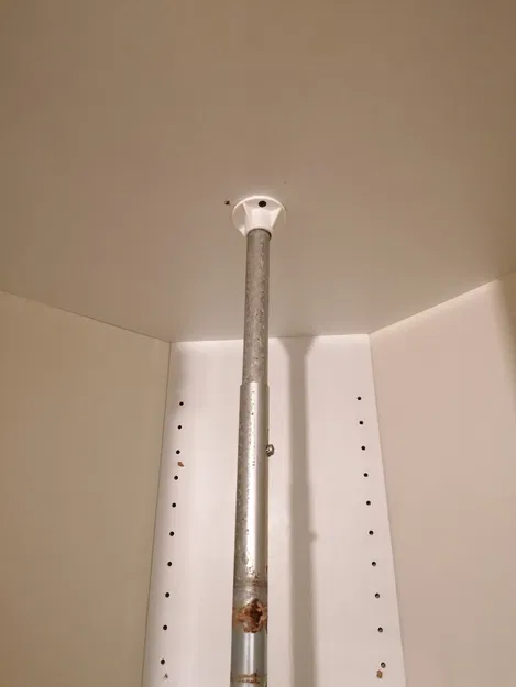 Giá đỡ gắn cột cho kệ xoay trong bếp - Image 5